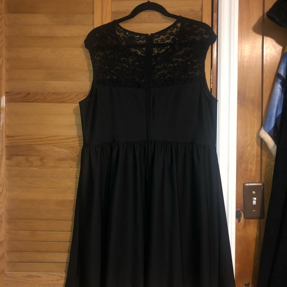 Plus Size Black Cocktail Dress - Picture 4 of 4